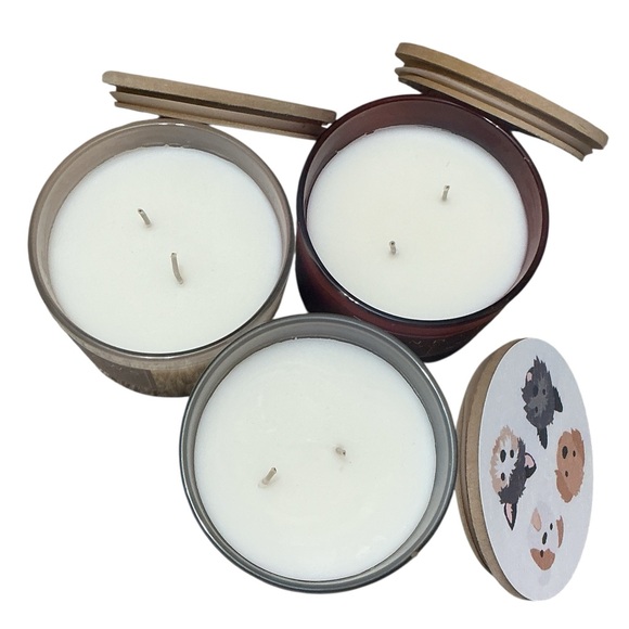 SAND + PAWS Two Wick Odor Neutralizing Scented Candle 12 Oz $28 Retail NEW - Picture 7 of 12